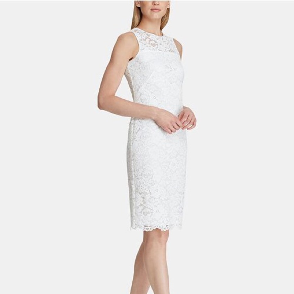 White lace dress
